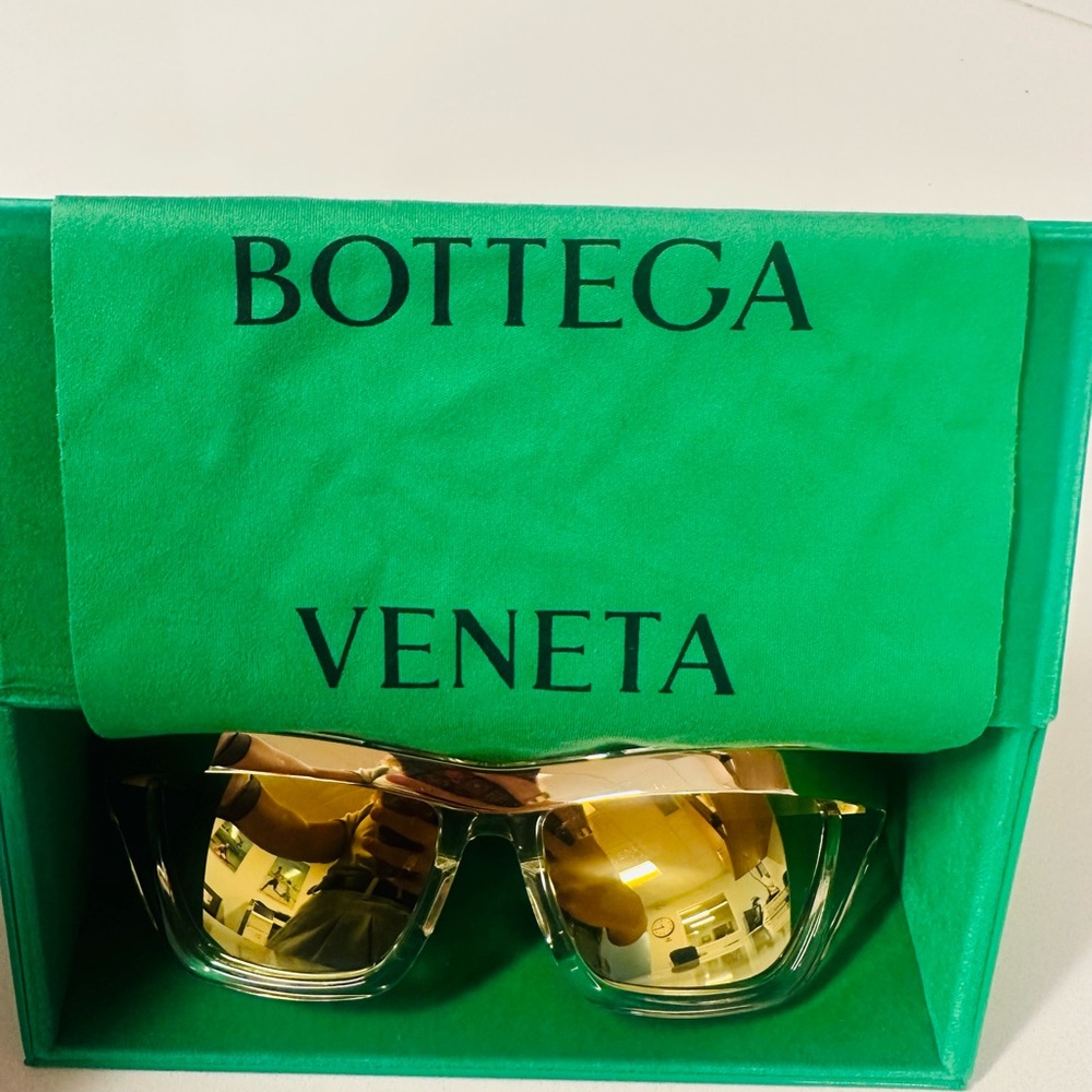 Bottega Veneta Gold Frame Sunglasses